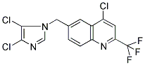 4-Chloro-6-[(4,5-dichloro-1H-imidazol-1-yl)methyl]-2-(trifluoromethyl)quinoline 结构式
