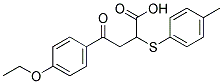 4-(4-Ethoxyphenyl)-2-[(4-methylphenyl)sulfanyl]-4-oxobutanoic acid 结构式
