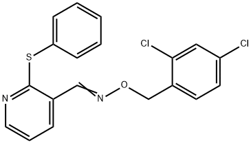 2-(PHENYLSULFANYL)NICOTINALDEHYDE O-(2,4-DICHLOROBENZYL)OXIME 结构式