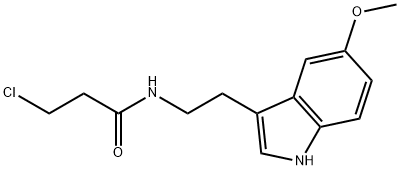 3-CHLORO-N-[2-(5-METHOXY-1H-INDOL-3-YL)-ETHYL]-PROPIONAMIDE 结构式