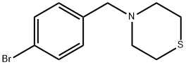 4-(4-溴苄基)硫代吗啉 结构式