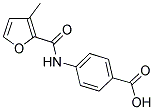 4-[(3-METHYL-2-FUROYL)AMINO]BENZOIC ACID 结构式