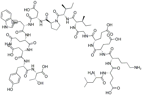 LEU-GLU-LYS-GLU-GLU-GLY-ILE-ILE-PRO-ASP-TRP-GLN-ASP-TYR-THR 结构式