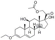 3,5-PREGNADIEN-3,11-BETA, 17,21-TETROL-20-ONE 21-ACETATE 3-ETHYL ETHER 结构式