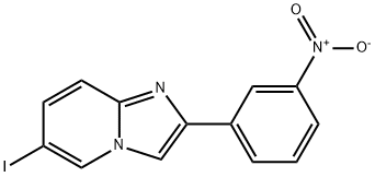 6-碘-2-(3-硝基苯基)咪唑并[1,2-A]吡啶 结构式