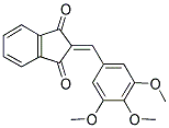 2-((3,4,5-TRIMETHOXYPHENYL)METHYLENE)INDANE-1,3-DIONE 结构式
