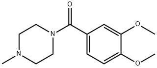 1-(3,4-Dimethoxybenzoyl)-4-methylpiperazine 结构式
