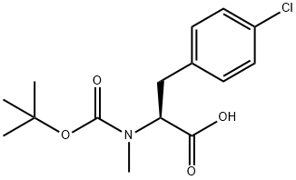 BOC-N-METHYL-4-CHLORO-L-PHENYLALANINE 结构式