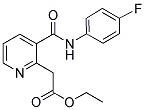 ETHYL 2-(3-[(4-FLUOROANILINO)CARBONYL]-2-PYRIDINYL)ACETATE 结构式