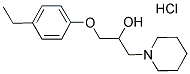 1-(4-ETHYLPHENOXY)-3-PIPERIDIN-1-YLPROPAN-2-OL HYDROCHLORIDE 结构式