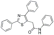2-(2,4-DIPHENYL-1,3-THIAZOL-5-YL)-N-PHENYLACETAMIDE 结构式