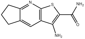 3-AMINO-6,7-DIHYDRO-5H-CYCLOPENTA[B]THIENO[3,2-E]PYRIDINE-2-CARBOXAMIDE 结构式