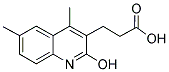 3-(2-HYDROXY-4,6-DIMETHYL-QUINOLIN-3-YL)-PROPIONIC ACID 结构式