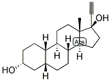 5-BETA-ESTRAN-17-ALPHA-ETHYNYL-3-ALPHA, 17-BETA-DIOL 结构式