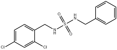 N-BENZYL-N'-(2,4-DICHLOROBENZYL)SULFAMIDE 结构式