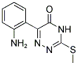 6-(2-氨基苯基)-3-(甲硫基)-1,2,4-三嗪-5(4H)-酮 结构式