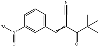 2-(2,2-DIMETHYLPROPANOYL)-3-(3-NITROPHENYL)PROP-2-ENENITRILE 结构式