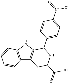 1-(4-NITROPHENYL)-2,3,4,9-TETRAHYDRO-1H-BETA-CARBOLINE-3-CARBOXYLIC ACID 结构式