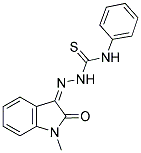 1-METHYLISATIN, 3-(4-PHENYLTHIOSEMICARBAZIDE) 结构式