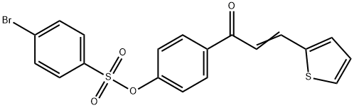 4-[3-(2-THIENYL)ACRYLOYL]PHENYL 4-BROMOBENZENESULFONATE 结构式