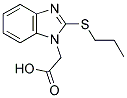 [2-(PROPYLTHIO)-1H-BENZIMIDAZOL-1-YL]ACETIC ACID 结构式