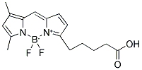 4,4-DIFLUORO-5,7-DIMETHYL-4-BORA-3A,4A-DIAZA-S-INDACENE-3-PENTANOIC ACID 结构式