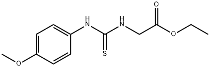 ETHYL 2-([(4-METHOXYANILINO)CARBOTHIOYL]AMINO)ACETATE 结构式