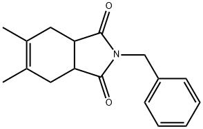 2-BENZYL-5,6-DIMETHYL-3A,4,7,7A-TETRAHYDRO-1H-ISOINDOLE-1,3(2H)-DIONE 结构式