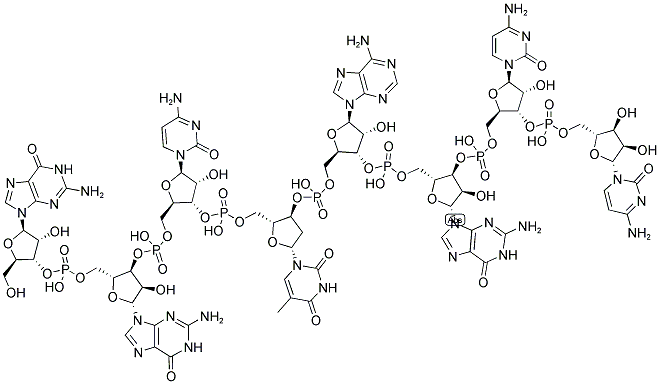 GGCTAGCC, 5'-NON-PHOSPHORYLATED 结构式