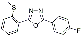 2-(4-FLUOROPHENYL)-5-[2-(METHYLSULFANYL)PHENYL]-1,3,4-OXADIAZOLE 结构式