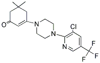 3-(4-(3-CHLORO-5-(TRIFLUOROMETHYL)(2-PYRIDYL))PIPERAZINYL)-5,5-DIMETHYLCYCLOHEX-2-EN-1-ONE 结构式