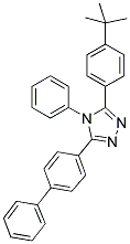 3-(4-BIPHENYLYL)-4-PHENYL-5-TERT-BUTYLPHENYL-1,2,4-TRIAZOLE 结构式