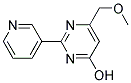 6-(METHOXYMETHYL)-2-(3-PYRIDINYL)-4-PYRIMIDINOL 结构式