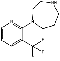 1-[3-(TRIFLUOROMETHYL)PYRID-2-YL]-1,4-DIAZEPANE 结构式