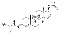 4-ANDROSTEN-17BETA-OL-3-ONE 3-THIOSEMICARBAZONE 17-ACETATE 结构式