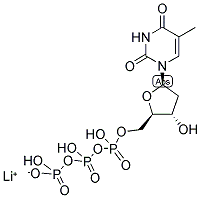 2'-DEOXYTHYMIDINE-5'-TRIPHOSPHORIC ACID, LITHIUM 结构式