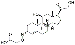 4-PREGNEN-11-BETA, 21-DIOL-3,20-DIONE 3-O-CARBOXYMETHYLOXIME 结构式