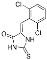 (5Z)-5-(2,6-DICHLOROBENZYLIDENE)-2-THIOXOIMIDAZOLIDIN-4-ONE 结构式