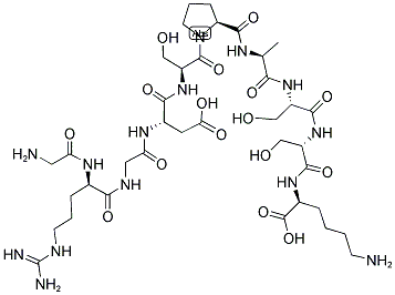 GLY-DARG-GLY-ASP-SER-PRO-ALA-SER-SER-LYS 结构式