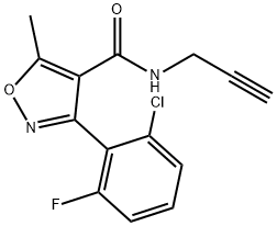N-(3-(2-氯-6-氟苯基)-5-甲基异噁唑-4-基)-N-(丙-2-炔-1-基)甲酰胺 结构式