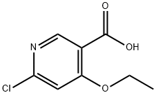 6-氯-4-乙氧基烟酸 结构式