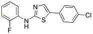 5-(4-CHLOROPHENYL)-N-(2-FLUOROPHENYL)-1,3-THIAZOL-2-AMINE 结构式