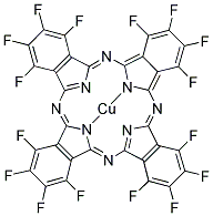 COPPER(II) 1,2,3,4,8,9,10,11,15,16,17,18,22,23,24,25-HEXADECAFLUORO-29H,31H-PHTHALOCYANINE 结构式