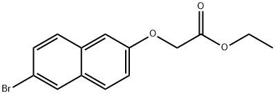 ETHYL 2-(6-BROMO-2-NAPHTHYLOXY)ACETATE 结构式