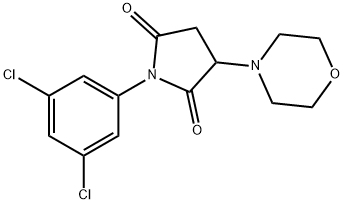 1-(3,5-DICHLOROPHENYL)-3-MORPHOLINODIHYDRO-1H-PYRROLE-2,5-DIONE 结构式