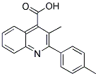 3-甲基-2-(4-甲基苯基)喹啉-4-羧酸 结构式