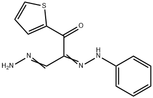 3-OXO-2-(2-PHENYLHYDRAZONO)-3-(2-THIENYL)PROPANAL HYDRAZONE 结构式