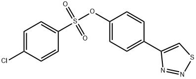 4-(1,2,3-Thiadiazol-4-yl)phenyl 4-chlorobenzenesulfonate 结构式
