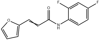 N-(2,4-DIFLUORO-PHENYL)-3-FURAN-2-YL-ACRYLAMIDE 结构式