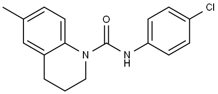 N-(4-Chlorophenyl)(6-methyl(1,2,3,4-tetrahydroquinolyl))formamide 结构式